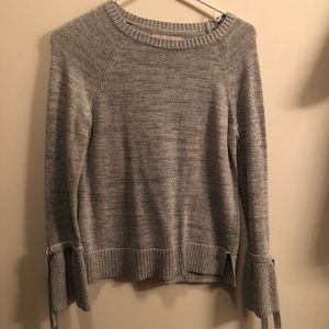 Glittery bell sleeve loft sweater